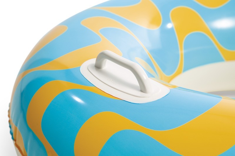 Velký nafukovací kruh s držáky, vlny 91cm