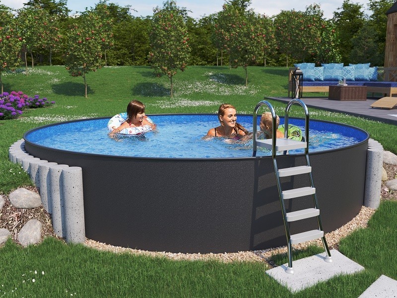 Azuro Ibiza 400 - Antracit - hĺbka 1,50 m - foto 1 Azuro Ibiza 400 - Antracit - hĺbka 1,50 m