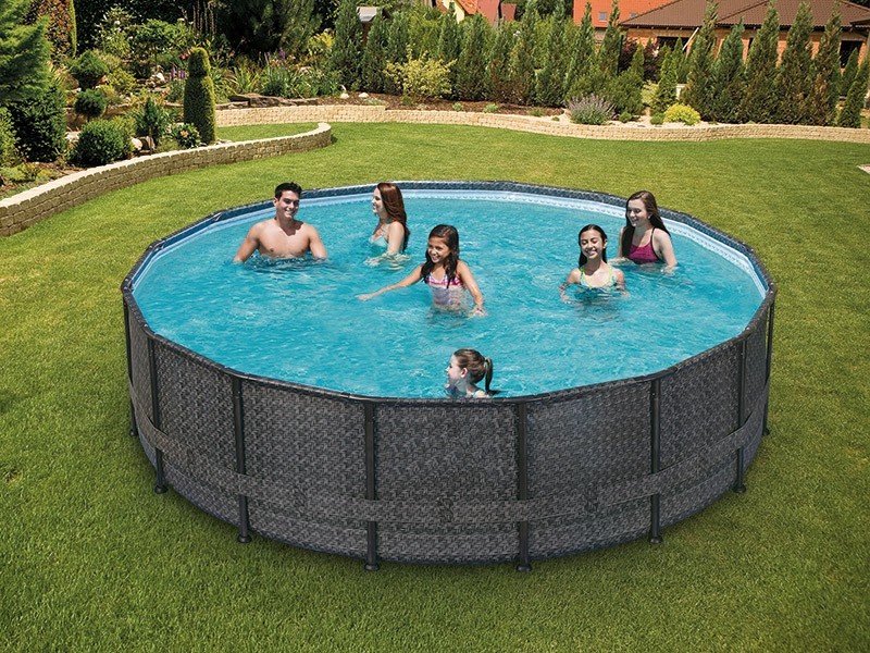 Bazén SWING Frame Tmavý Ratan 5,49x1,32