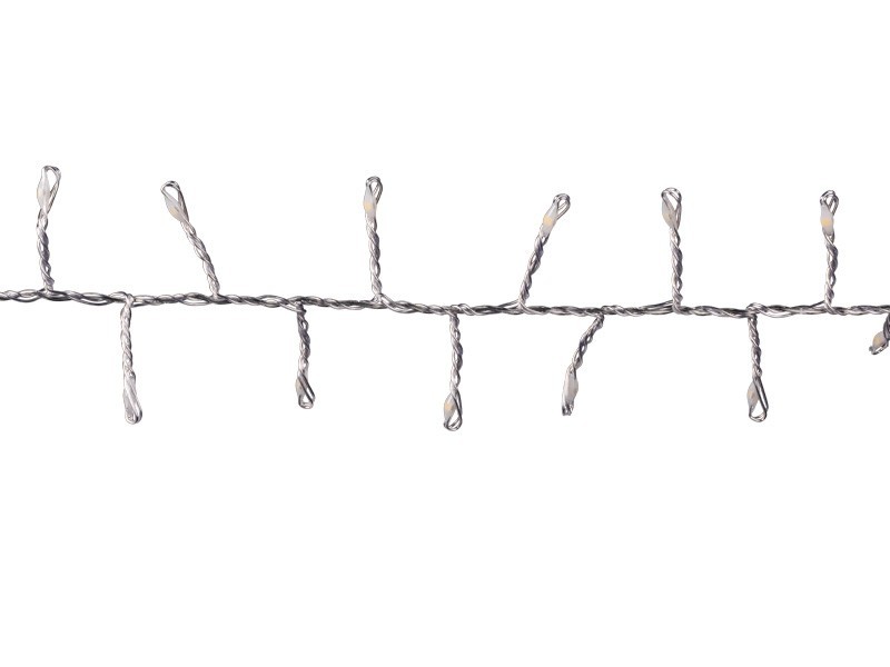 Řetez shlukový 600 LED, 12 m, teplá bílá, venkovní