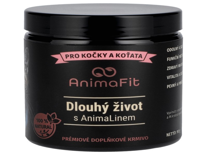 Animafit dlouhý život pro kočky 90g