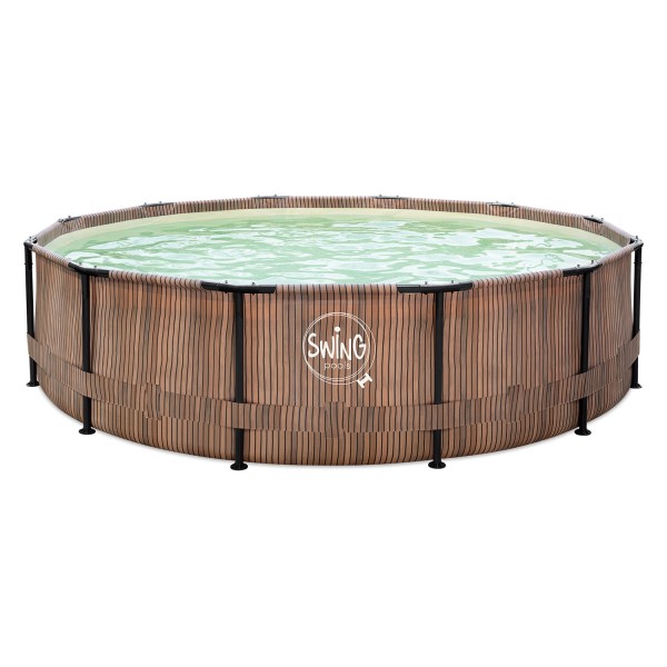 Swing FRAME TEAK 3,66x0,91M + skimmer mount