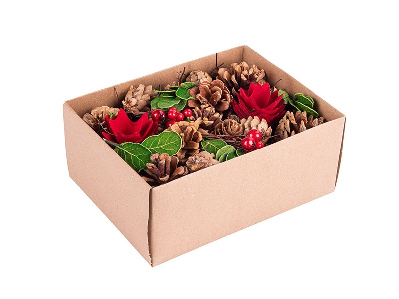 Súprava na zdobenie venca  hnedá