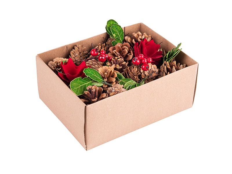 Súprava na zdobenie venca  hnedá