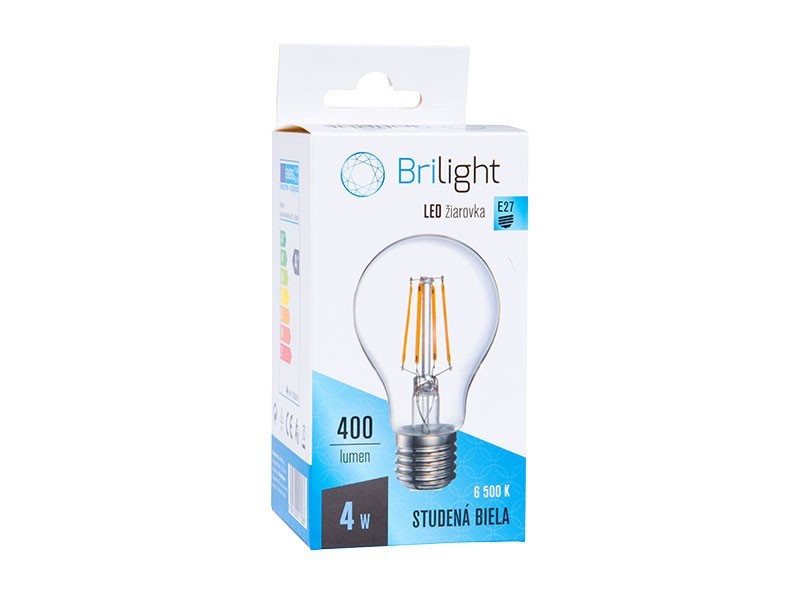 LED žárovka s vláknem 4,W E27, 470 lm studená - foto 2 LED žárovka s vláknem 4,W E27, 470 lm studená - foto 2