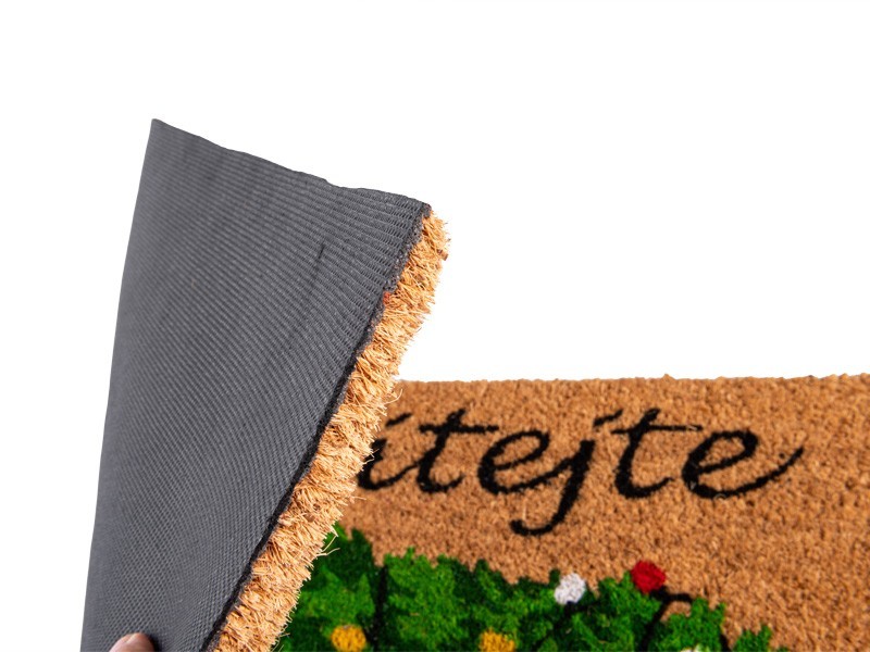 Vianočná rohožka - Škriatkovia so stromčekom, 45x75 cm