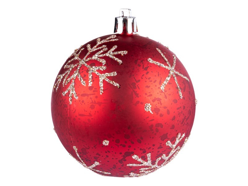 Vánoční koule, tradiční set, 12x80 mm