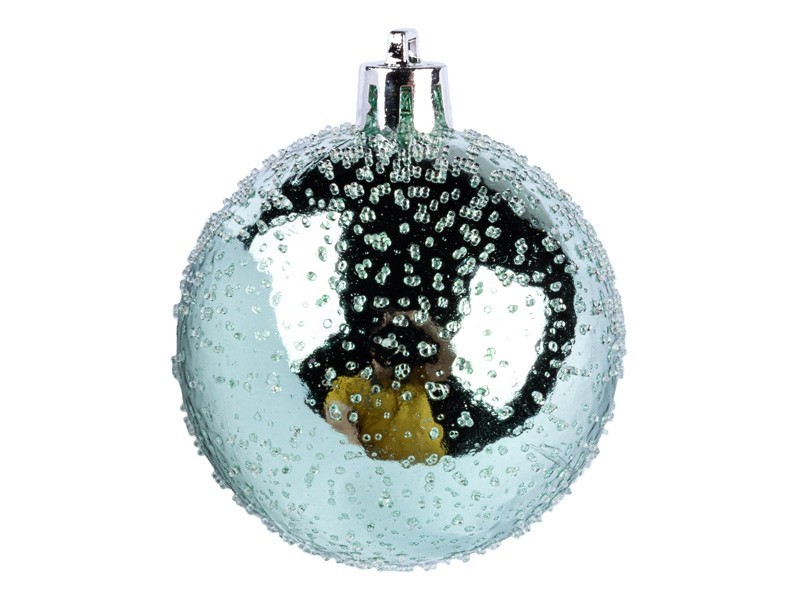 Vianočné gule, zelenkavý set 14ks