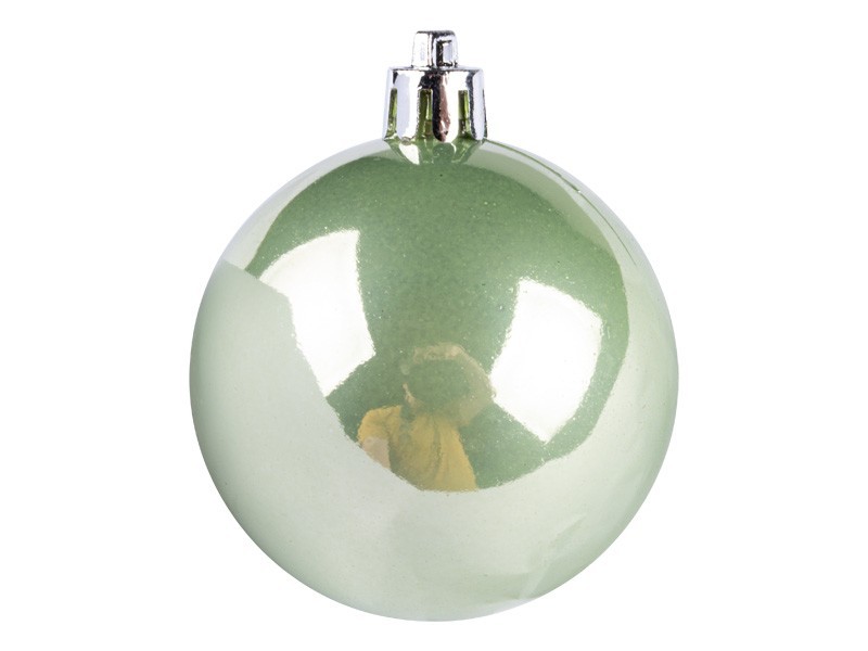 Vianočné gule, zelenkavý set 14ks