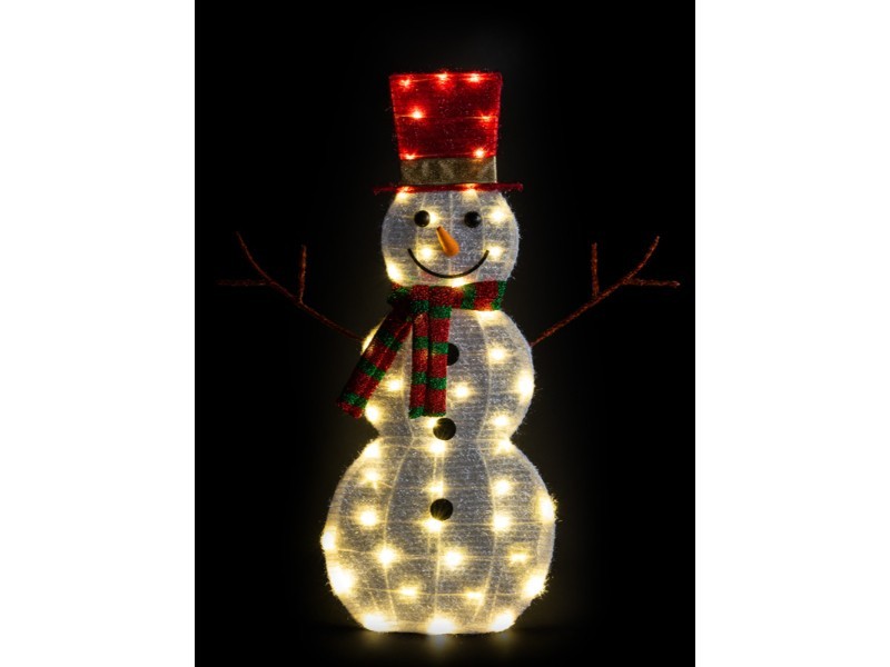 2D LED snehuliak vonkajší 69x83cm, 48 LED