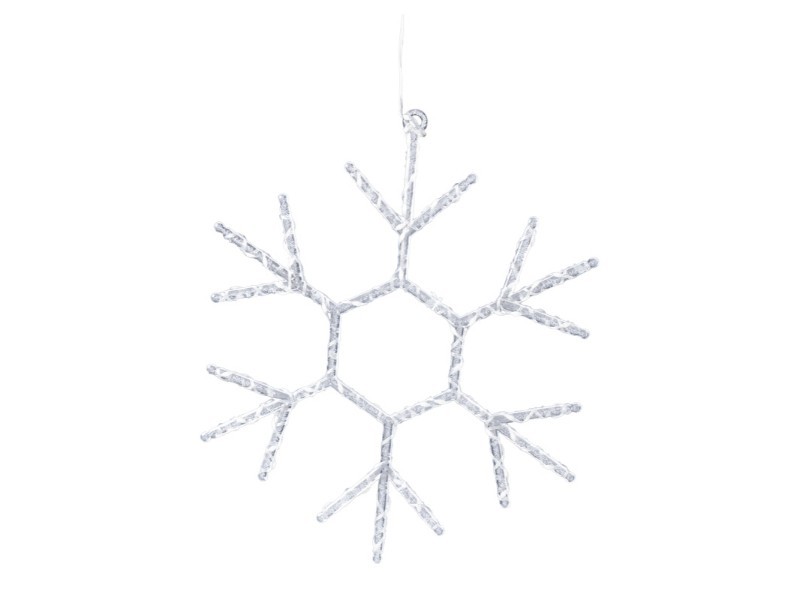 Závesná snehová vločka LED 35 x 42 cm