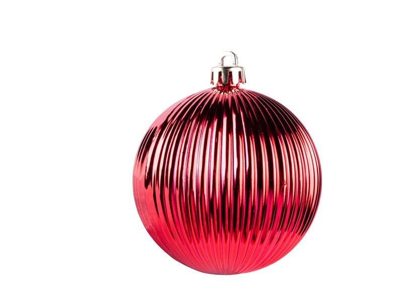 Vánoční koule Ø8cm červená, 50ks