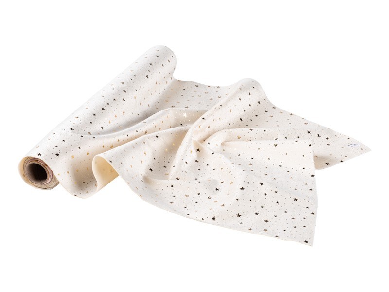 Vianočná šerpa s hviezdičkami 35 cm x 250 cm