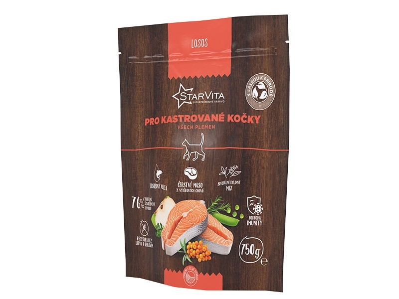 Starvita granule pre mačky losos 750g