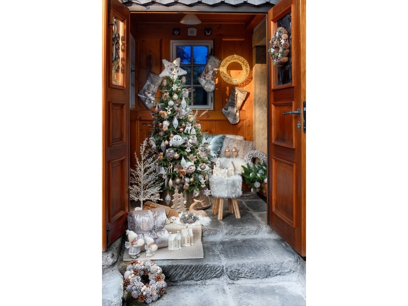 Kryt stojanu na stromček svetlé prútie - foto 2 Kryt stojanu na stromček svetlé prútie