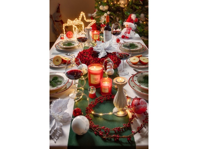 Biely vianočný kvet 23cm