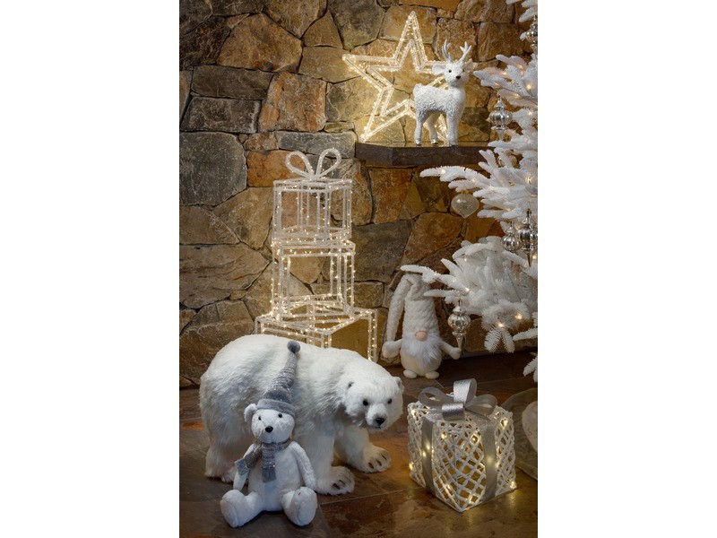 Vánoční dárek LED, 20 LED, 22x22x24,5 cm - foto 3 Vánoční dárek LED, 205LED, 22x22x24,5 cm