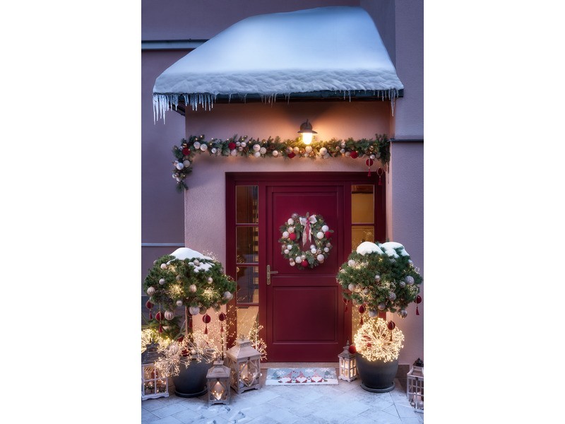 Vianočná guľa, severská sada, 30x60mm