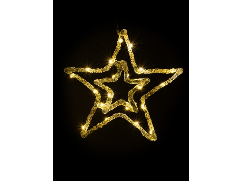 Závesná hviezda LED 28x26,5 cm