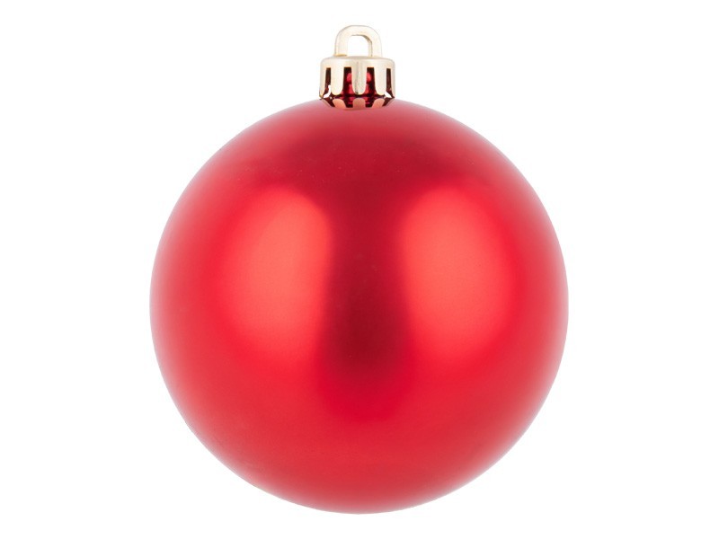 Vánoční koule Ø8cm červená, 50ks