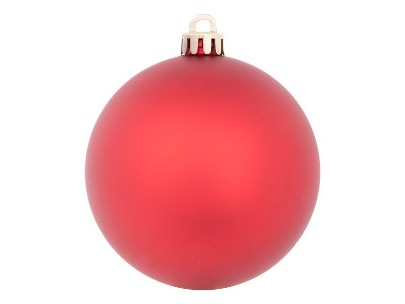 Vánoční koule Ø8cm červená, 50ks