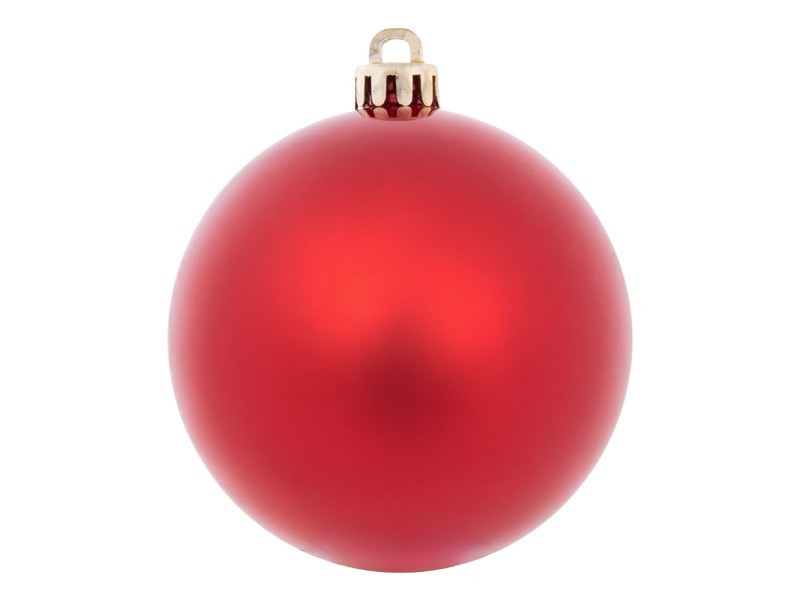 Vánoční koule Ø8cm červená, 50ks