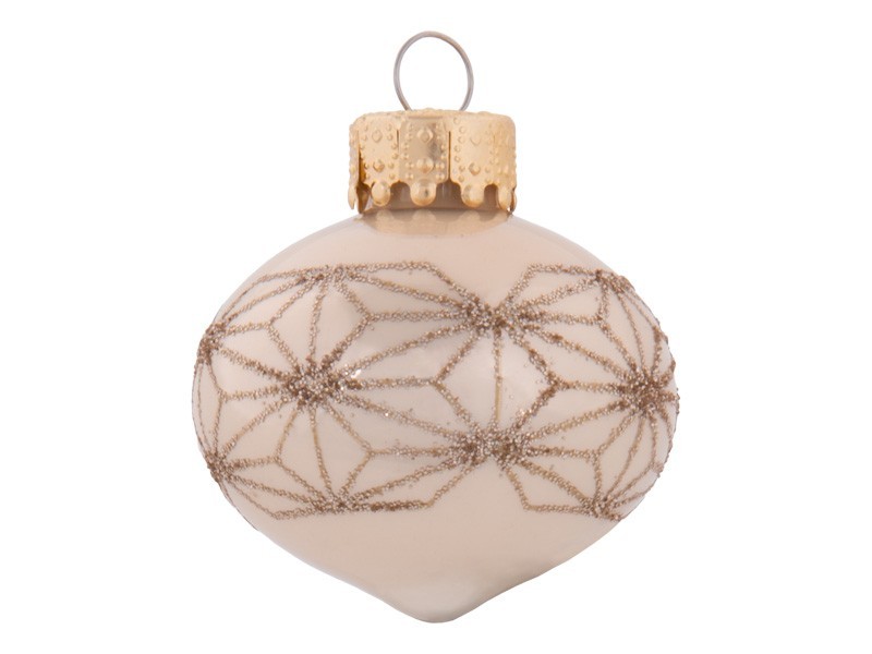 Vánoční koule, severský set, sklo 14ks