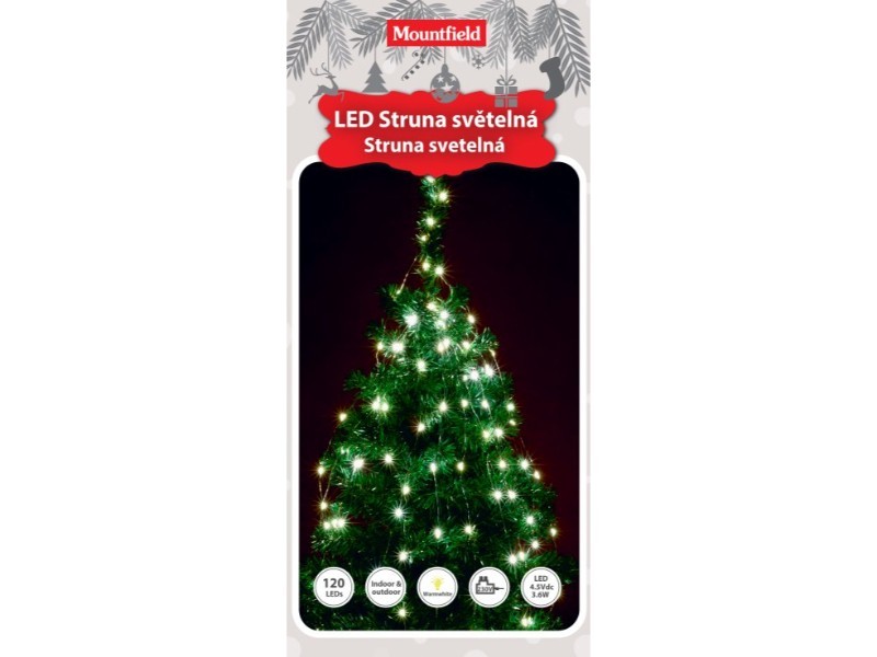 Svetelná struna 120LED, teplá biela - foto 7 Svetelná struna 120LED, teplá biela