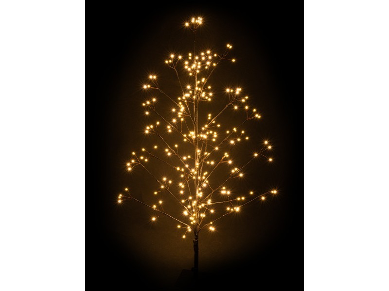 Světelný strom LED, hnědý, 120 cm, venkovní