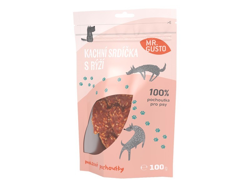 Mr.Gusto kachní srdíčka s rýží 100g