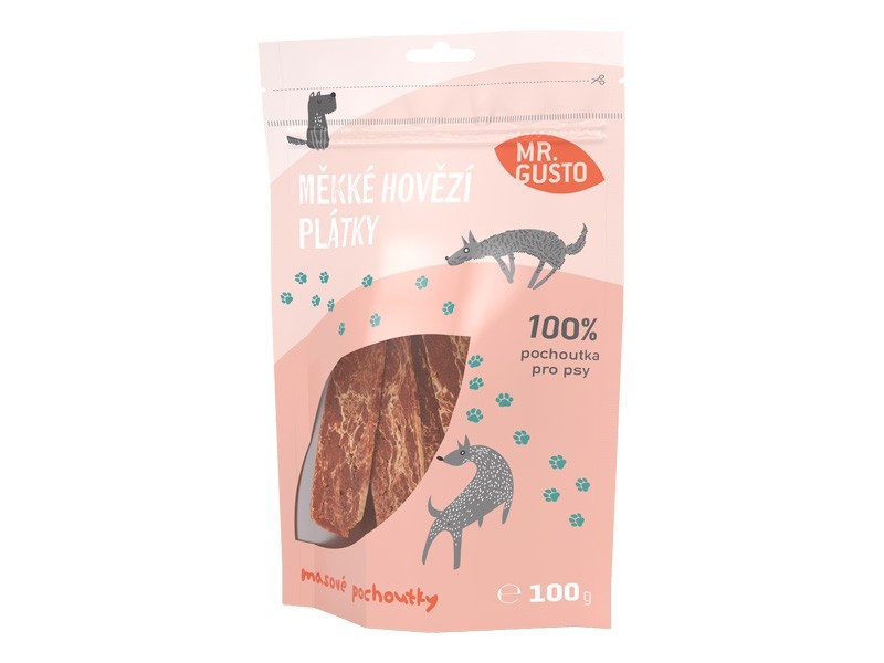 Mr.Gusto měkké hovězí plátky 100g
