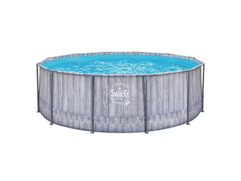 Swing FRAME GreyWood 3,66x1,07M + Skimmer mount