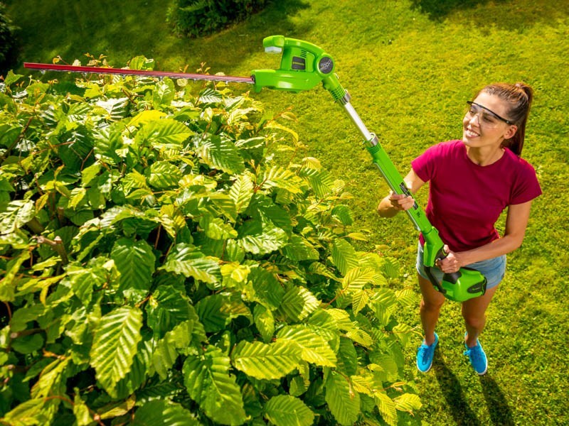 Aku tel. plotové nůžky Greenworks G40PH51 40V - foto 16