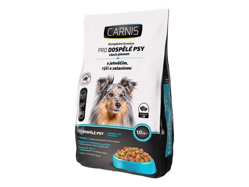 Carnis granule pro psy s jehněčím, rýží a zeleninou, 10 kg