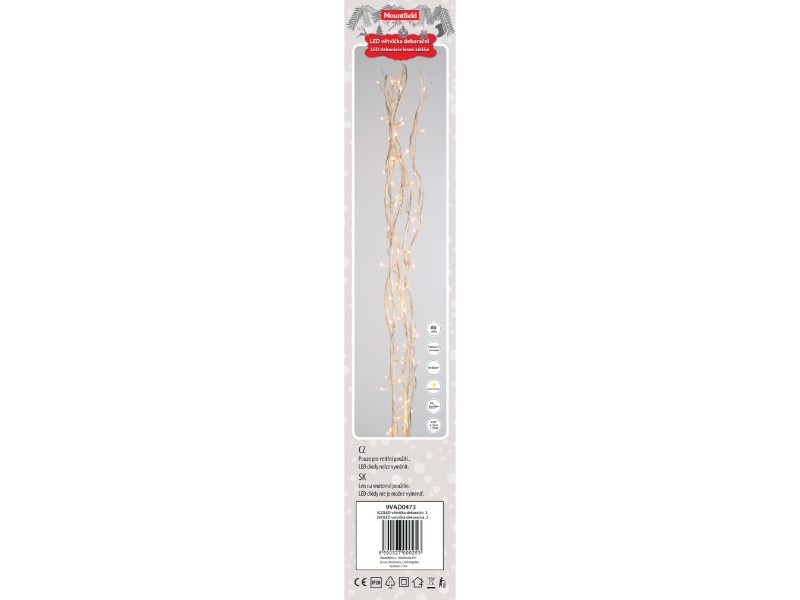 LED dekorácia vetvička 120cm, 80LED - foto 5