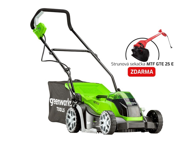 Aku rotační sekačka Greenworks G40LM35 40V