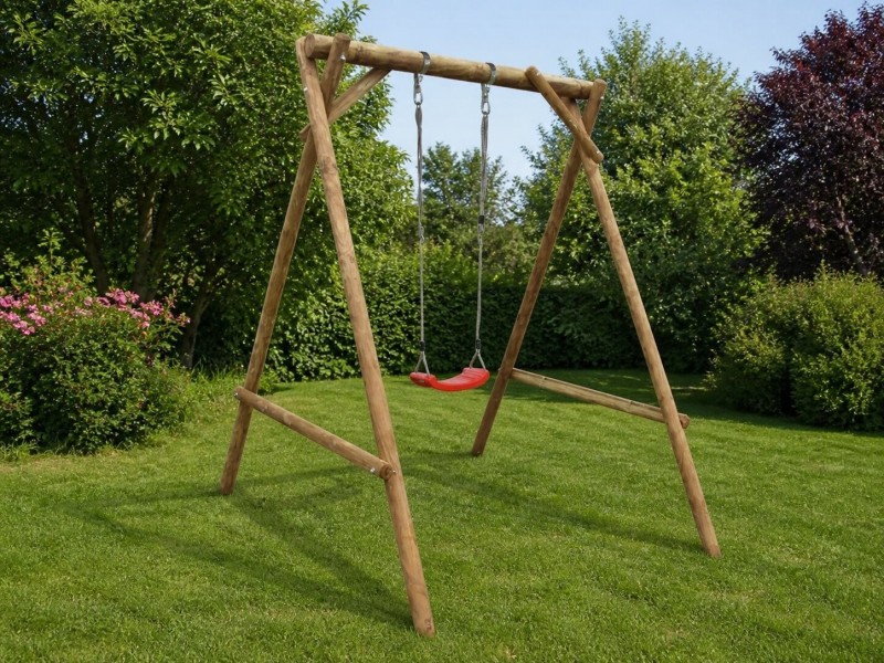 Dětská dřevěná houpačka 2,2x1,6x2,25m
