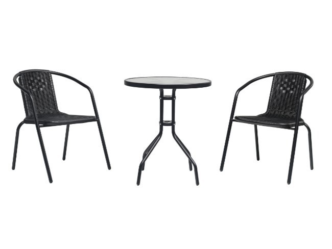 Balkonová sestava BISTRO SET černá