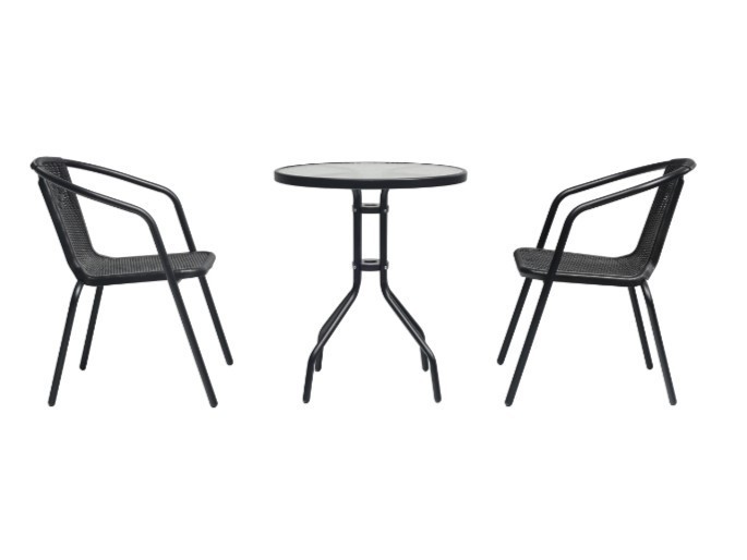 Balkonová sestava BISTRO SET černá