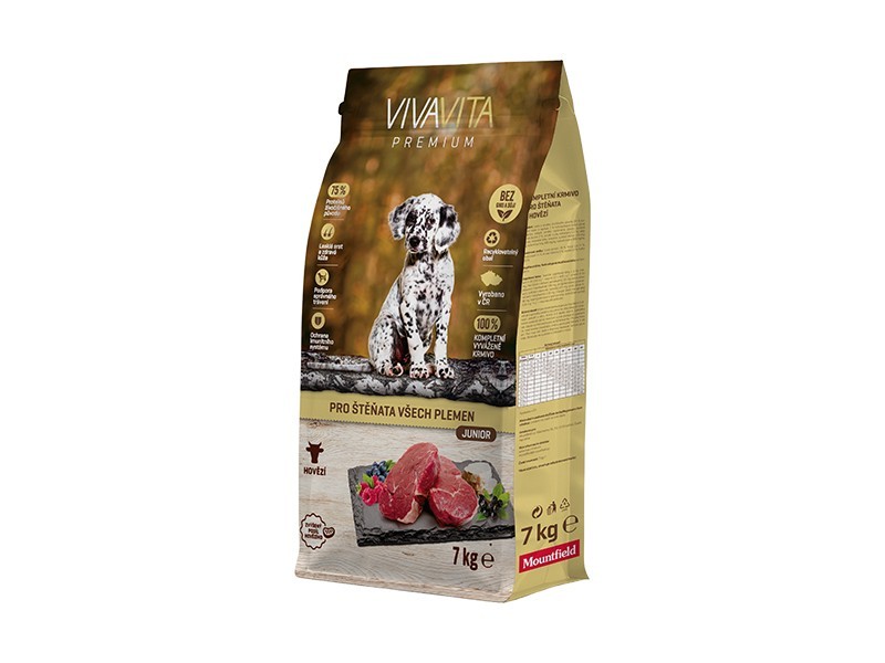 Vivavita granule pro štěňata hovězí 7kg - foto 1