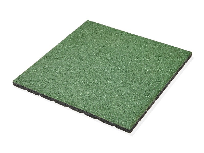 Gumová dlažba MAX3, zelená 500x500x25mm - foto 1