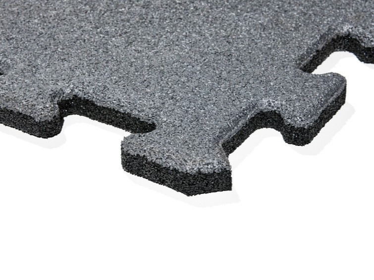 Gumová dlažba Puzzle MAX3, sivá 500x500x25mm - foto 2