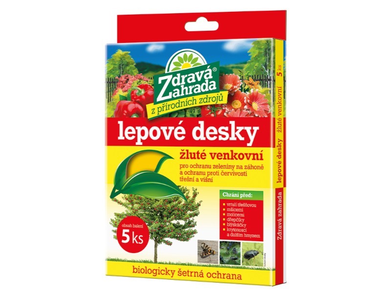 Žluté lepové desky - exteriérové 5ks - foto 1