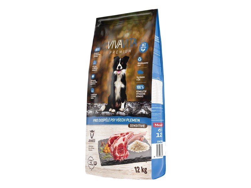 Vivavita granule pro psy sensitive jehněčí 12kg - foto 1