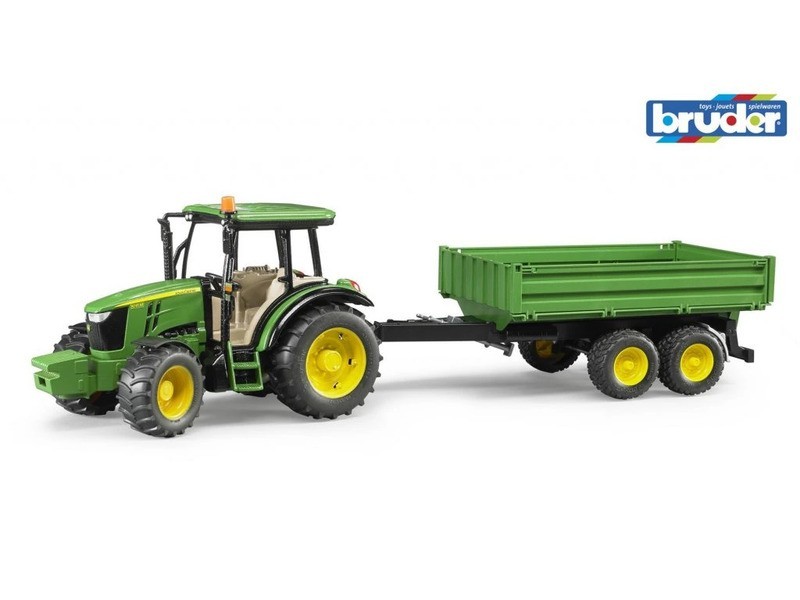 Bruder 2108 - Traktor JOHN DEERE s vozom - foto 1