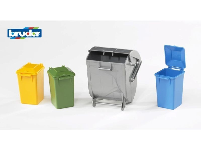 Bruder 2607 - Sada popelnic a kontejner - foto 1