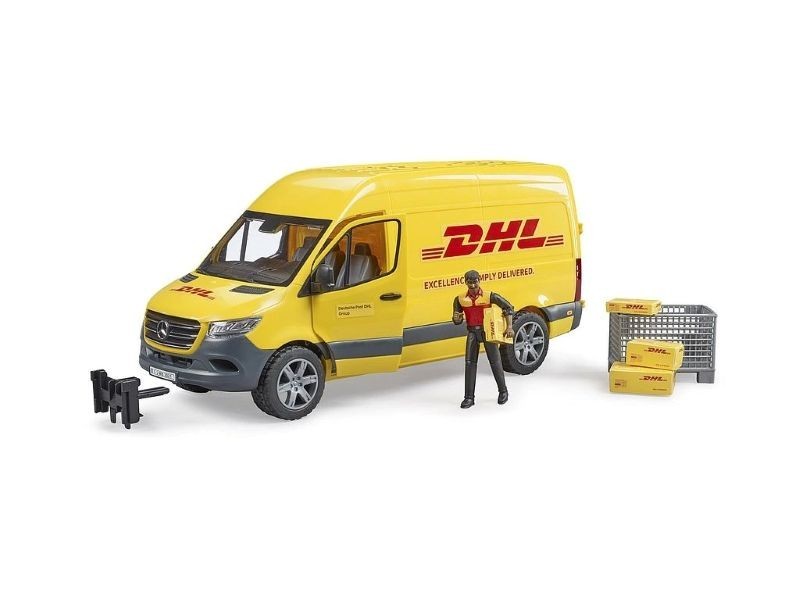 Bruder 2671 - MB Sprinter DHL s řidičem a příslušenstvím - foto 1