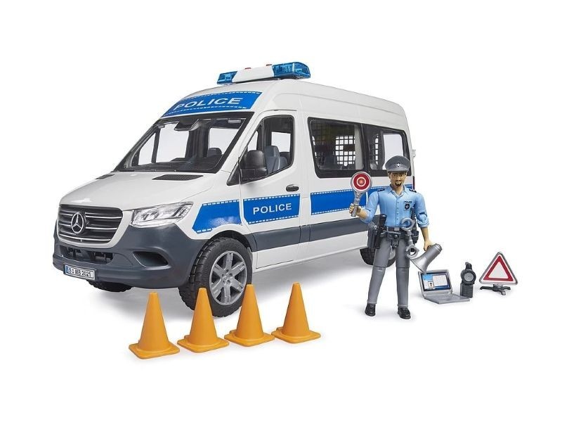 Bruder 2683 - Policajný MB Sprinter s figúrkou a majákom - foto 2
