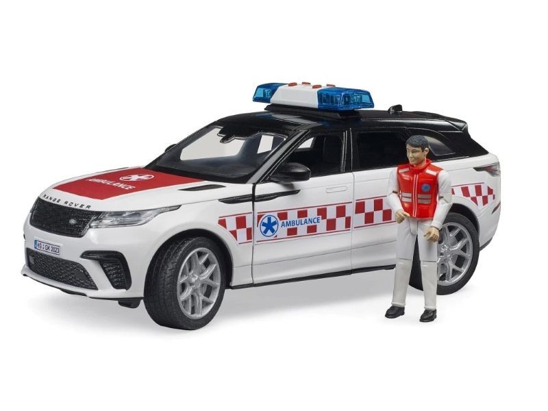 Bruder 2885 - Range Rover Velar ambulancia s vodičom - foto 1