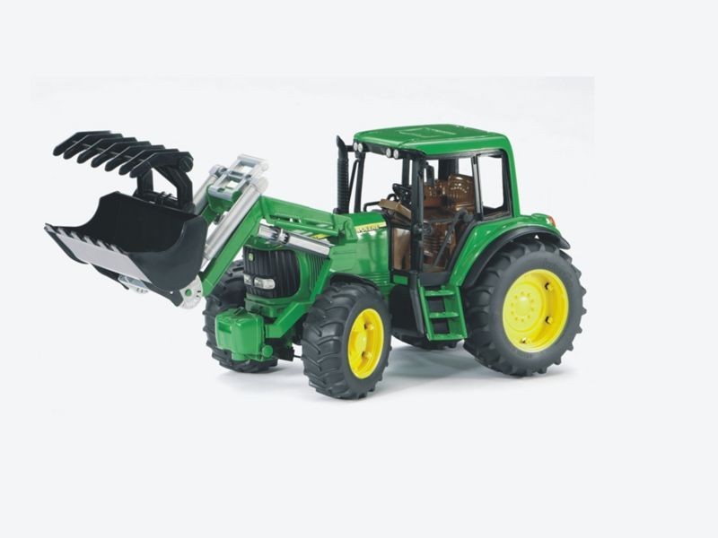 Bruder 1134 - Traktor John Deere 6920 nakladač + vlek - foto 2